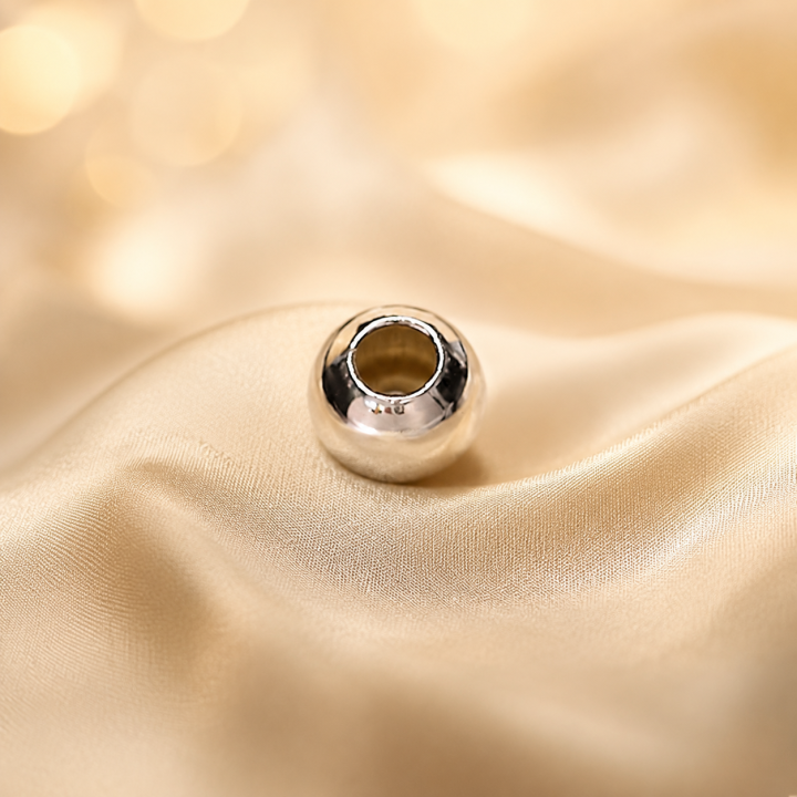 Biluta distantier Argint 925 2.5x1.2 mm pentru bijuterii, 3 mm, 1 bucata | simoshop