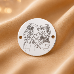 E0794-GS-Link argint 925 Together Forever - 1 buc - bijuterii personalizate din argint | simoshop