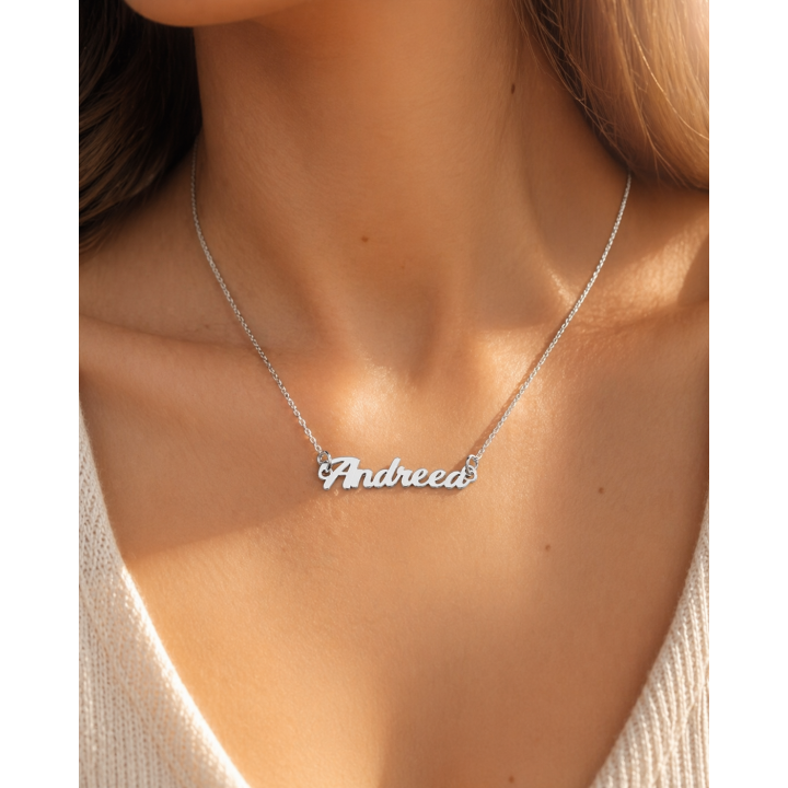 Lantisor Argint 925 cu Nume Personalizat - FAST001