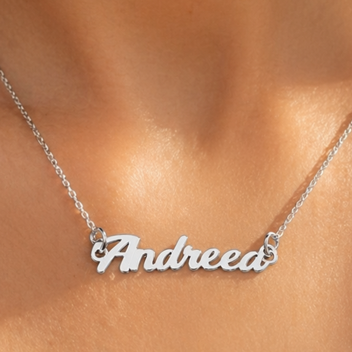 FAST001 Lantisor din argint cu nume - bijuterii personalizate din argint | simoshop