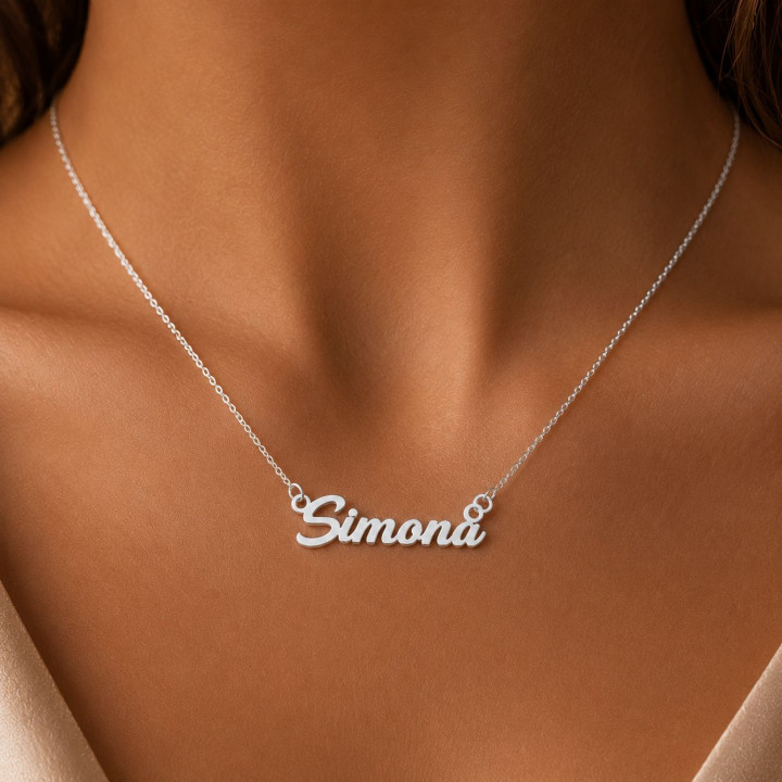 FAST001 Lantisor din argint cu nume - bijuterii personalizate din argint | simoshop