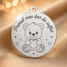 copy of S108 - Serviciu gravura fetita cu nume si data nasterii - bijuterii personalizate din argint | simoshop