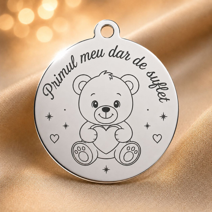 copy of S108 - Serviciu gravura fetita cu nume si data nasterii - bijuterii personalizate din argint | simoshop