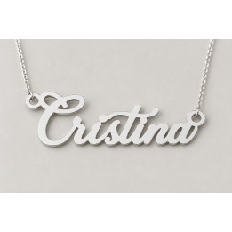 Lănțișor cu Nume din Argint 925 – Personalizat, cu Cutie Cadou