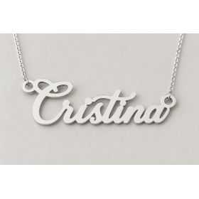Lănțișor cu Nume din Argint 925 – Personalizat, cu Cutie Cadou
