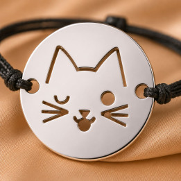 E1142-N-Link Argint 925 Pisicuta - 1 buc - bijuterii personalizate din argint | simoshop