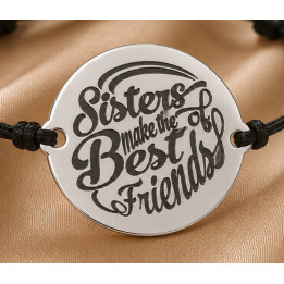 Bratara din Argint 925 Sisters Make the Best Friends 16.5 mm S0400 S0400