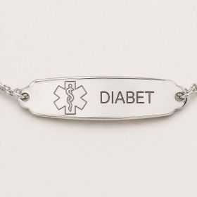 Brățară Medicală de Alertă Argint 925 – Personalizată | SimoShop