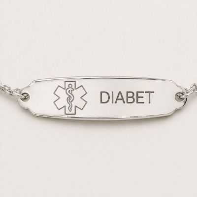 Brățară Medicală de Alertă Argint 925 – Personalizată | SimoShop