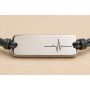 Brățară Medicală Minimalistă cu Șnur, Argint 925 | SimoShop