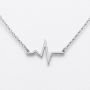 Colier argint 925 puls EKG – cadou cadre medicale personalizat