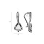 G1205-Baza pandant pentru Swarovski Cube 4841 de 4mm - bijuterii personalizate din argint | simoshop