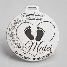 Bănuț de moț argint 925 Primul anișor, primul moț 22 mm