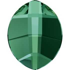 P0165-SWAROVSKI ELEMENTS 2204 Emerald Foiled 14x11mm 1 buc - bijuterii personalizate din argint | simoshop