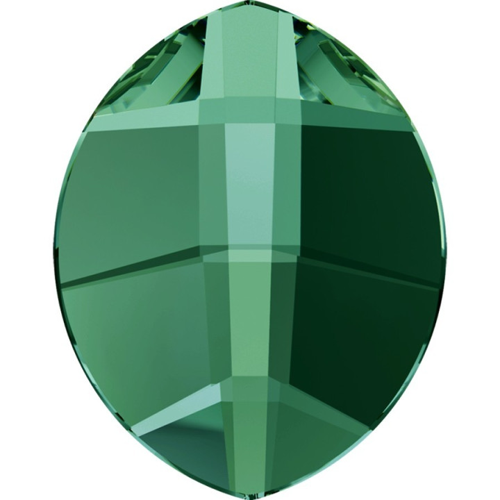 P0166-SWAROVSKI ELEMENTS 2204 Emerald Foiled 10x8mm 1 buc - bijuterii personalizate din argint | simoshop