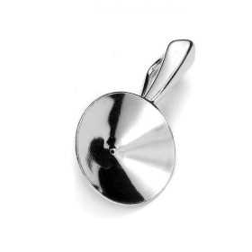 G0031-Baza pandantiv Swarovski Rivoli 12mm 1 bucata - bijuterii personalizate din argint | simoshop