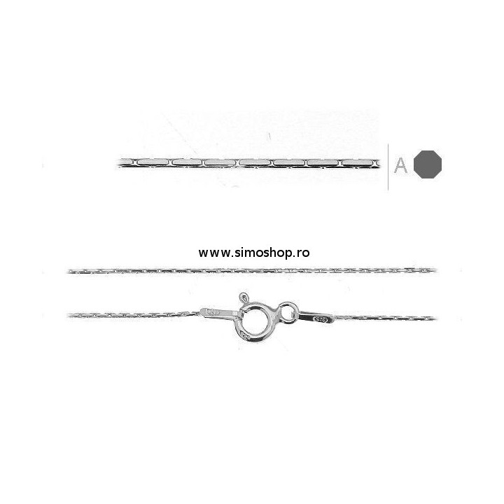 G1090-Colier lant cardano argint 925 0.55mm x 55cm - bijuterii personalizate din argint | simoshop