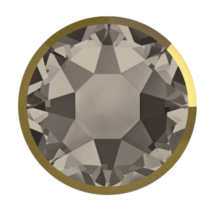 P3031-Swarovski Elements 2078/I Greige (Dorado Z) Silver-Foiled 7mm - 1BUC