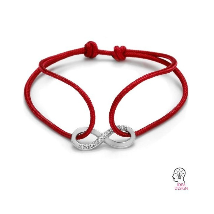 G1232-Charm link infinit din argint 19.5x7.9mm cu loc pentru cristale 1028 - bijuterii personalizate din argint | simoshop