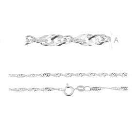G1096-Colier lant singapore argint 925 1.55mm x 42cm - bijuterii personalizate din argint | simoshop