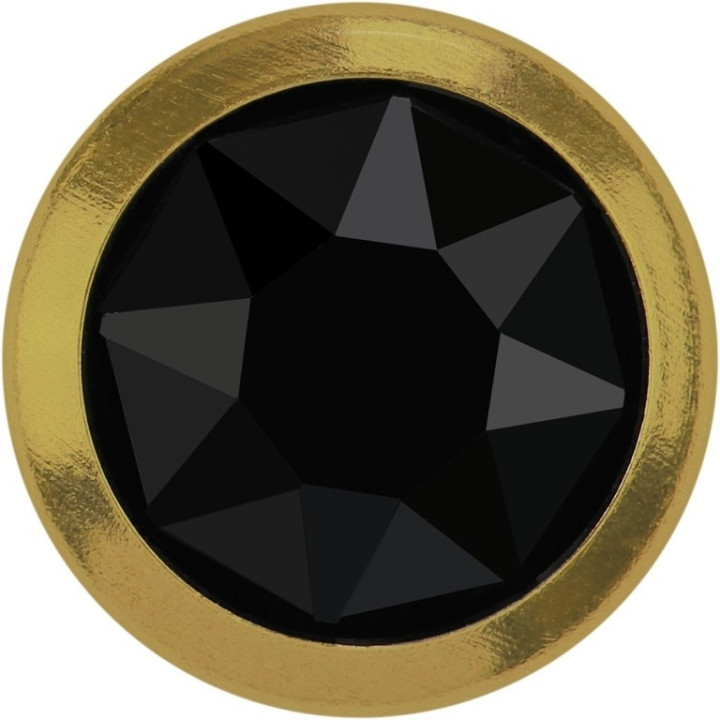 2759-Swarovski Elements 2078/H Crystal Jet Hematite Silver-Foiled GM 7mm - 1BUC