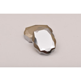 P3072-Swarovski Elements 4142 Light Chrome Foiled 10x8mm Baroque Mirror