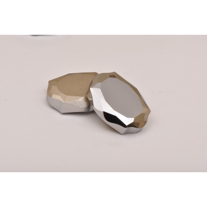 P3074-Swarovski Elements 4142 Light Chrome Foiled 18x14mm Baroque Mirror