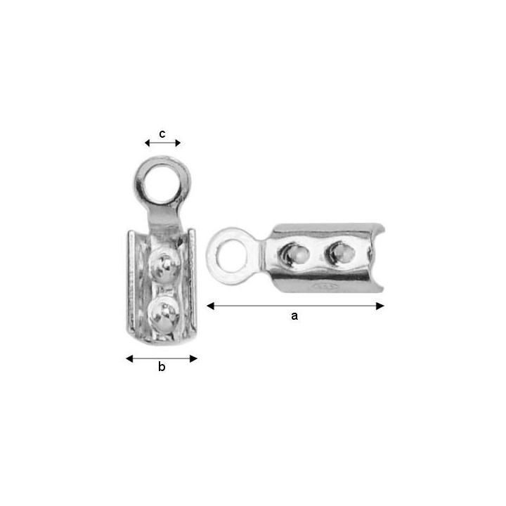 G0092-Capat de sir 10.3x3.75mm 1 bucata - bijuterii personalizate din argint | simoshop