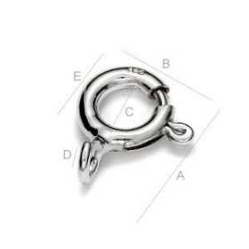 G1293-Incuietoare rotunda din argint 12.25x10.3mm 1 bucata - bijuterii personalizate din argint | simoshop