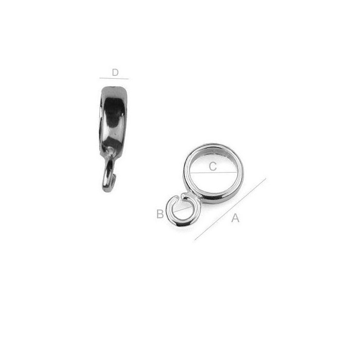 Distantier argint 925 11.5x5.8mm pentru bratari pandora