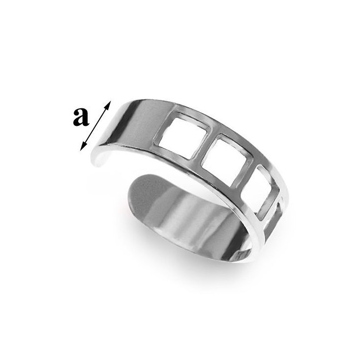 Inel reglabil pentru degetele de la picioare (toe-ring) latime 5.5 mm cu patratele decupate 1 buc