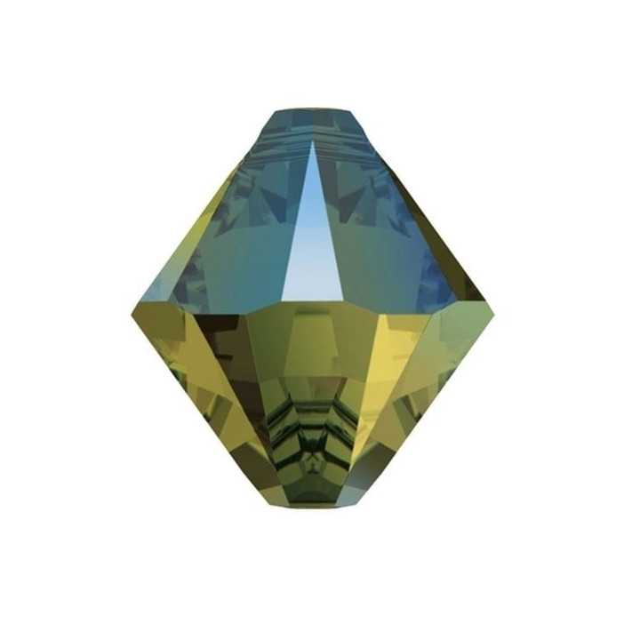 2458-SWAROVSKI ELEMENTS 5328 Crystal Iridescent Green 4mm-1buc - bijuterii personalizate din argint | simoshop