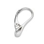 G0030-Leverback tortita cercei din argint cu bucla 20x10mm 1 buc - bijuterii personalizate din argint | simoshop