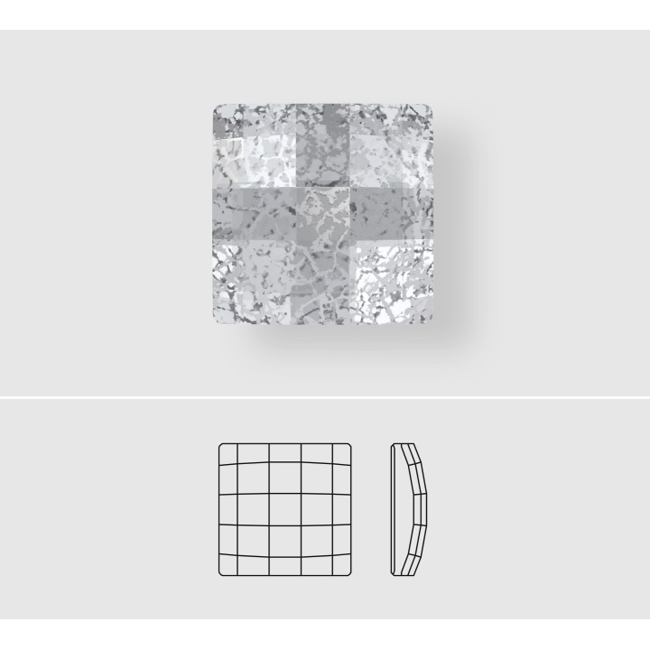P3234-Swarovski Elements 2493 Chessboard Crystal Gold Patina 10mm - bijuterii personalizate din argint | simoshop