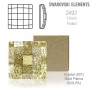 P3234-Swarovski Elements 2493 Chessboard Crystal Gold Patina 10mm - bijuterii personalizate din argint | simoshop