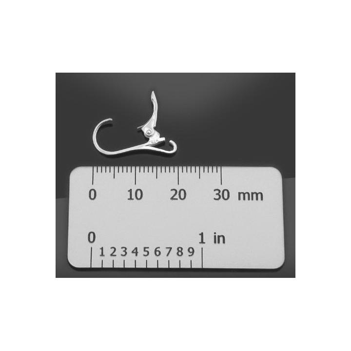 G0030-Leverback cu bucla 20x10mm 1 buc - bijuterii personalizate din argint | simoshop