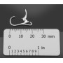 G0030-Leverback tortita cercei din argint cu bucla 20x10mm 1 buc - bijuterii personalizate din argint | simoshop