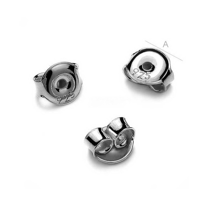 G0049-Dop-uri argint 925 cercei 5.3mm 1 bucata - bijuterii personalizate din argint | simoshop