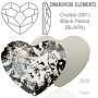 P3305-Swarovski Elements 2808 Crystal Black Patina F 14mm - bijuterii personalizate din argint | simoshop