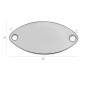 G0643-Link oval argint cu 2 gauri 7.5x15mm - bijuterii personalizate din argint | simoshop