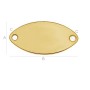 G0643-Link oval argint cu 2 gauri 7.5x15mm - bijuterii personalizate din argint | simoshop