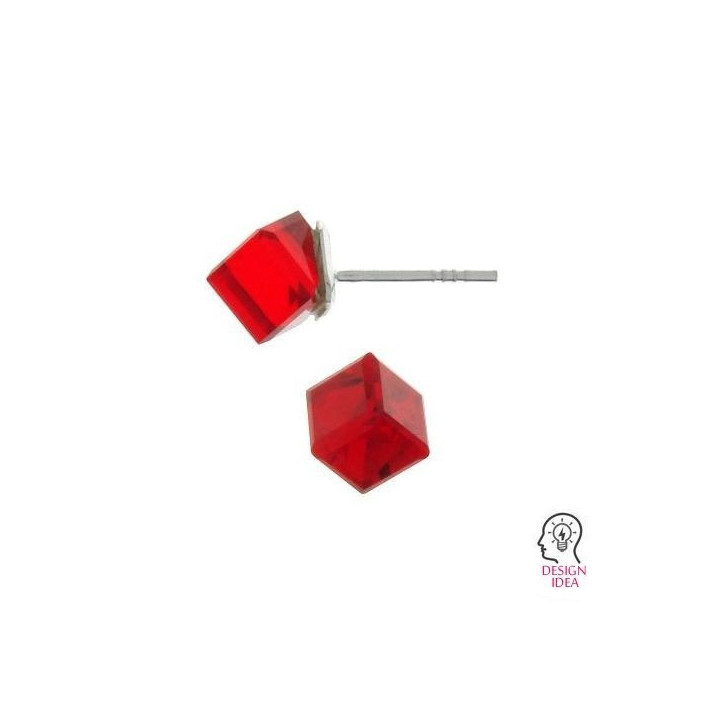 G0130-Tije pentru Swarovski Cube 4841 de 8mm - bijuterii personalizate din argint | simoshop