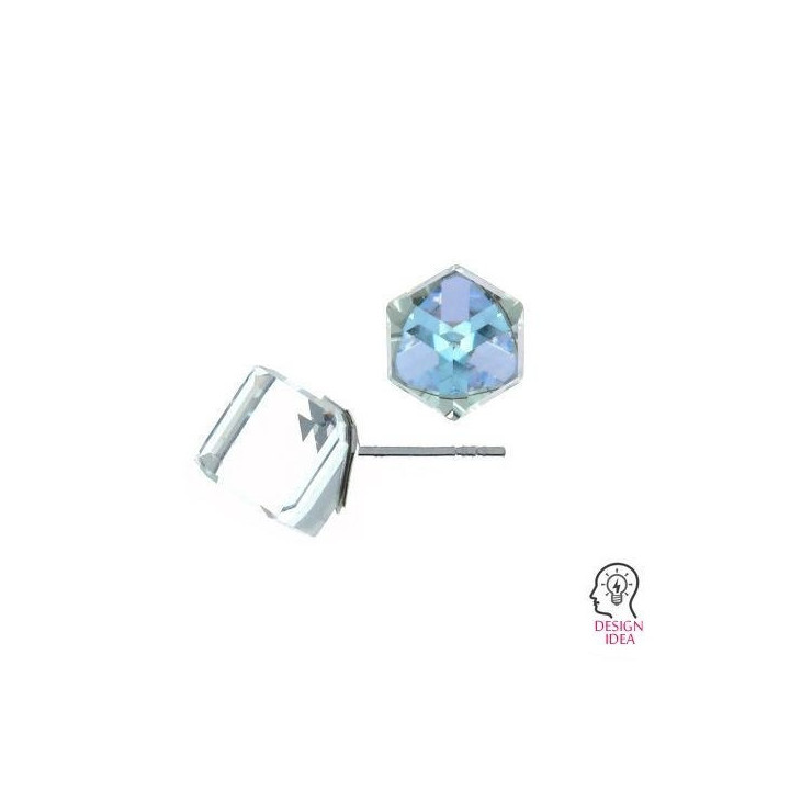 G0130-Tije pentru Swarovski Cube 4841 de 8mm - bijuterii personalizate din argint | simoshop