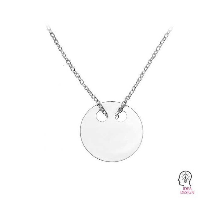 G1568-Charm dreptunghi din argint cu 2 gauri 9x11mm