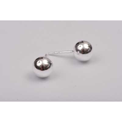 G1503 -Tije cercei biluta argint 6mm -1 buc - bijuterii personalizate din argint | simoshop