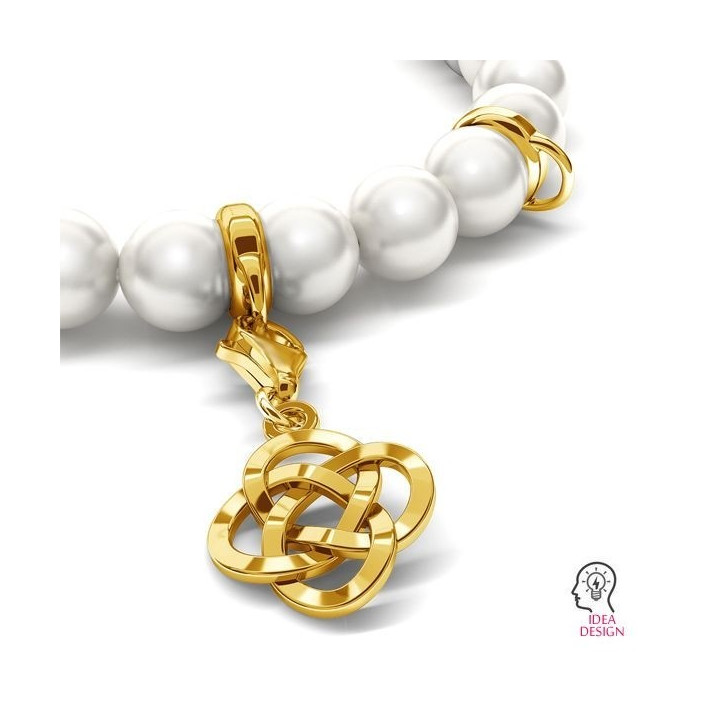G1676-Distantier argint 925 cu agatatoare pentru charm 10.5x2.6mm - bijuterii personalizate din argint | simoshop