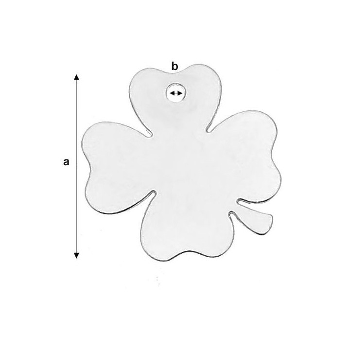 G1680-N-Charm trifoi 18mm argint 925 0.4mm - bijuterii personalizate din argint | simoshop