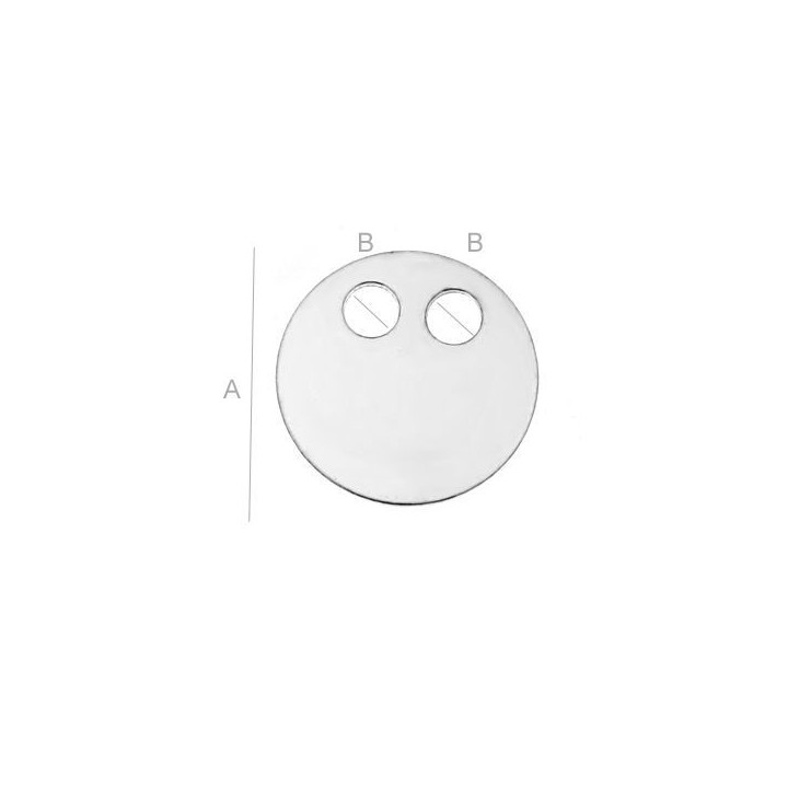G524-Charm banut argint cu o gaura si za 16.50mmx0.33mm