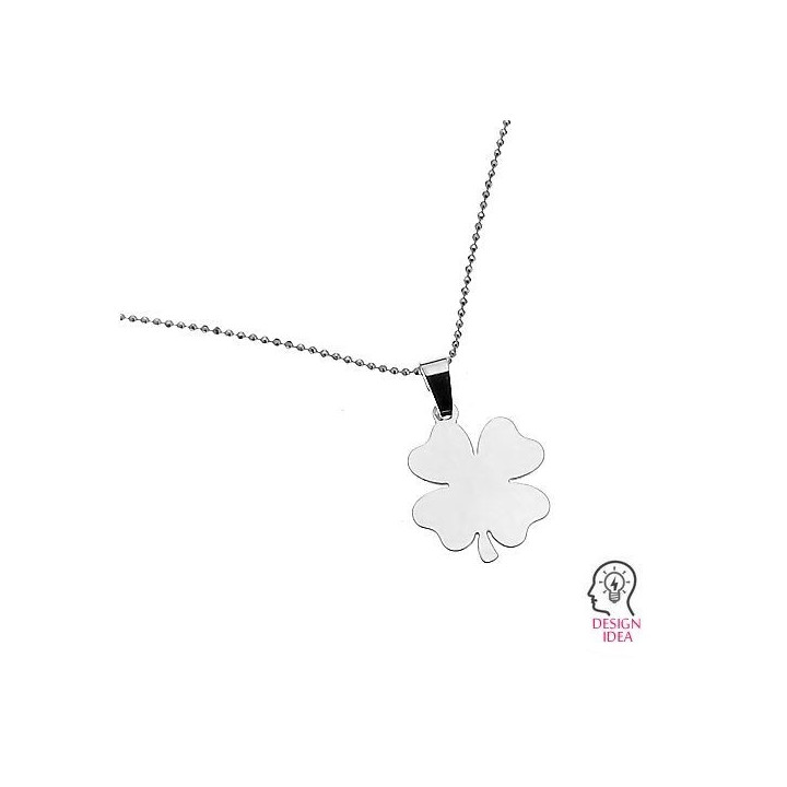 G1786-N-Charm trifoi 18mm grosime 0.4mm - bijuterii personalizate din argint | simoshop