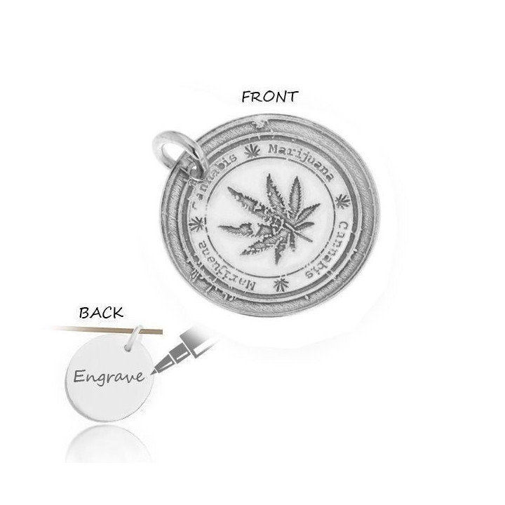 G1805-Charm rotund cannabis 19MM 1 buc